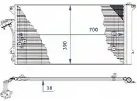 Конденсатор, кондиционер 30311544CP AUTOCLIMA