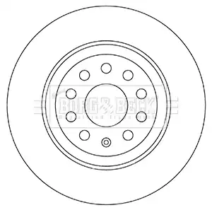 Тормозной диск BORG&BECK BBD5331