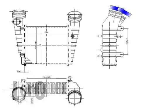 Интеркулер ABAKUS 053-018-0001