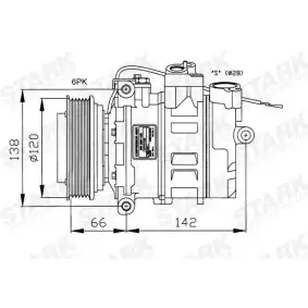 Компрессор, кондиционер SKKM-0340022 STARK