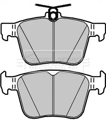 Тормозные колодки дисковые BORG&BECK BBP2402