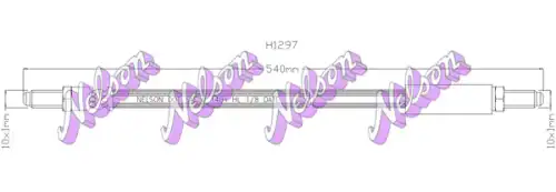 Тормозной шланг H1297 NELSON