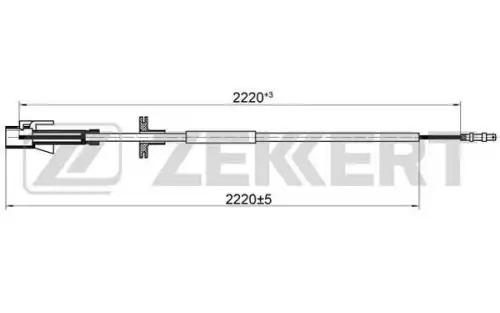 Тросик спидометра BZ-1218 ZEKKERT