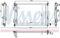 Радиатор кондиционера (конденсатор) NISSENS 606733