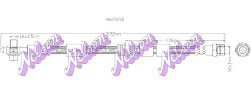 Тормозной шланг H6285Q NELSON