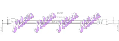 Тормозной шланг H1206 NELSON
