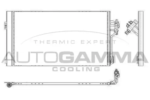 Конденсатор, кондиционер 105864 AUTOGAMMA