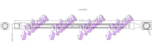 Тормозной шланг H4482 NELSON