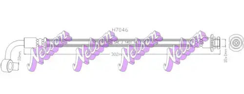Тормозной шланг H7046 NELSON