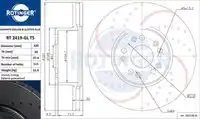 Тормозной диск ROTINGER RT 2419-GL T5