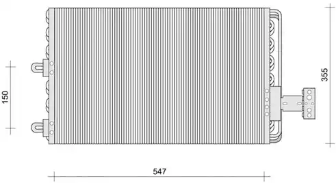 Конденсатор, кондиционер 30311025CP AUTOCLIMA