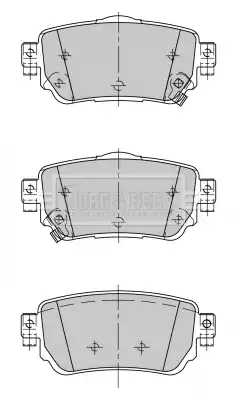 Тормозные колодки дисковые BORG&BECK BBP2498