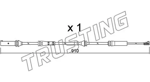 Датчик тормозных колодок TRUSTING SU.350