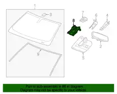 BRACKET,FV DRVR INFO CAMERA(2.483) 23432462 GMC