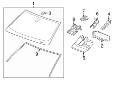 BRACKET,FV DRVR INFO CAMERA(2.483) 23432462 GMC