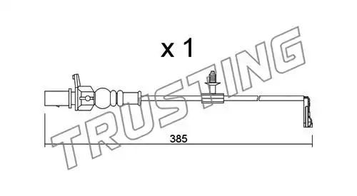 Датчик тормозных колодок TRUSTING SU.348