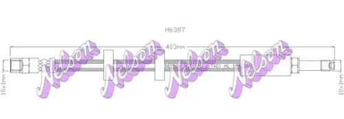 Тормозной шланг H6387 NELSON