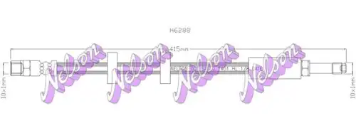 Тормозной шланг H6388 NELSON