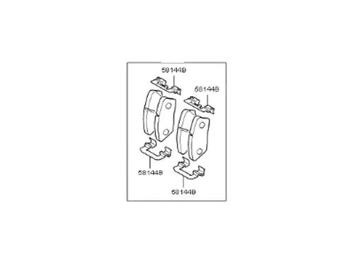Pad kit - front disc brake 58101F6A20 HYUNDAI