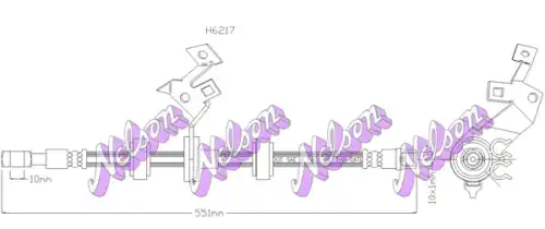 Тормозной шланг H6217 NELSON