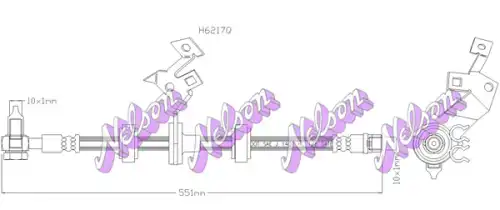 Тормозной шланг H6217Q NELSON