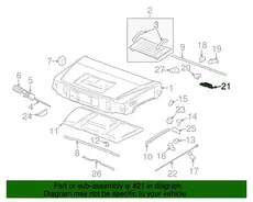 BRACKET,HOOD CTH 15914176 HUMMER