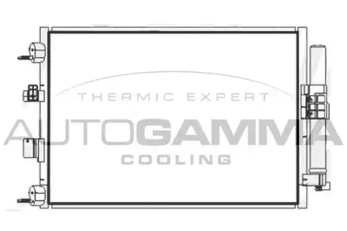 Конденсатор, кондиционер 107892 AUTOGAMMA