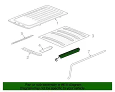 RAIL,RF UPR SI 15061626 HUMMER