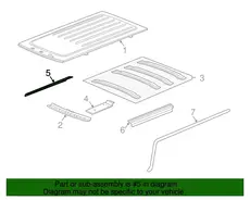 RAIL,RF UPR SI 15061627 HUMMER