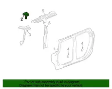 REINFORCEMENT,FRT S/D OPG FRM(UPPER) 15190479 HUMMER