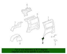 INSULATOR,S/D OPG FRM(REAR) 25818911 HUMMER