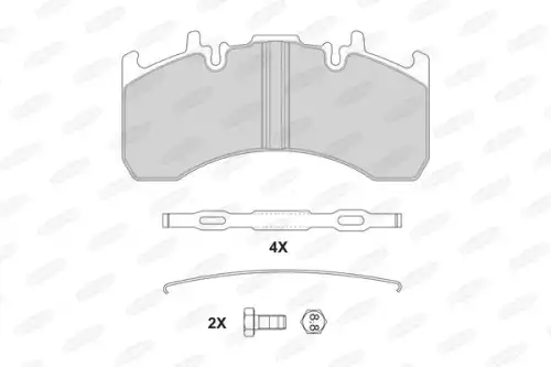 Тормозные колодки дисковые BERAL BCV29177TK