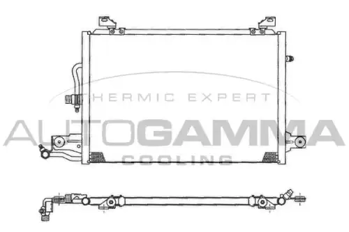 Конденсатор, кондиционер 101750 AUTOGAMMA