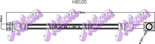 Тормозной шланг H8100 NELSON