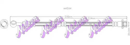 Тормозной шланг H4594 NELSON