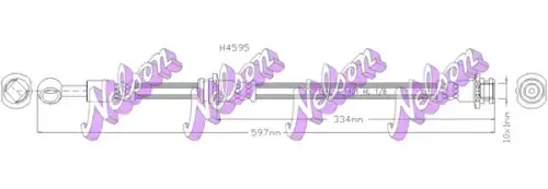 Тормозной шланг H4595 NELSON
