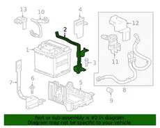 RETAINER,BAT HOLDN 42520255 CHEVROLET