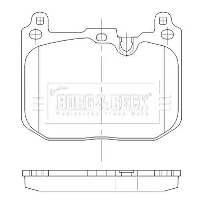 Тормозные колодки дисковые BORG&BECK BBP2562