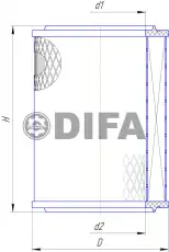 Фильтр воздушный DIFA DIFA4209