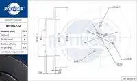 Тормозной диск ROTINGER RT 1057-GL полный ,