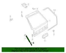 амортизатор багажника Audi 4B9 827 552A VAG