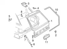 амортизатор багажника Audi 4B9 827 552A VAG