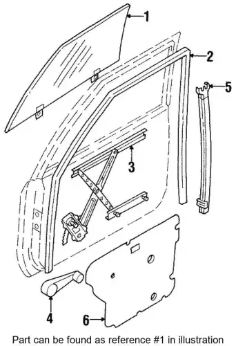 СТЕКЛО ДВЕРИ 8971217802 ISUZU