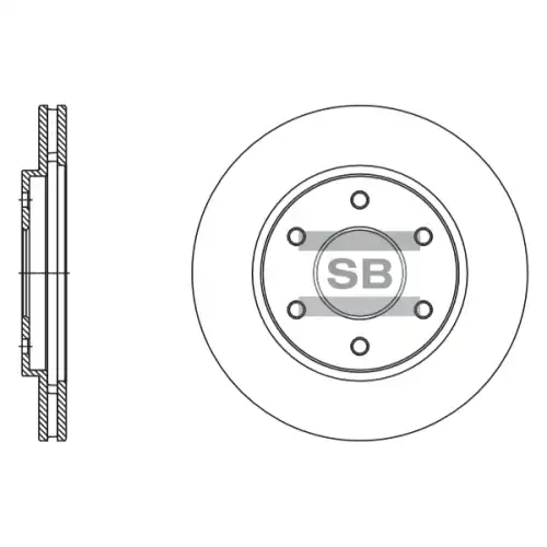 Тормозной диск SANGSIN SD4243