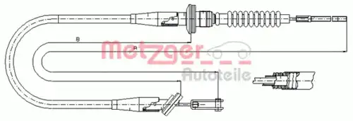 Трос сцепления METZGER 18.6020