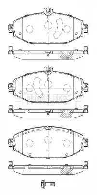 Тормозные колодки дисковые BORG&BECK BBP2513