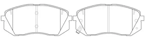 Тормозные колодки дисковые FIT FP1855