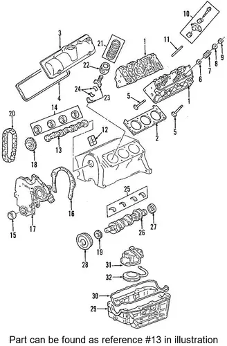 CAMSHAFT,ENG(INCLS 137) 12567117 BUICK