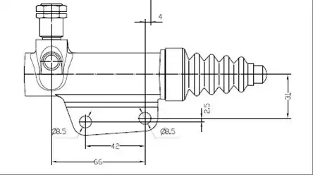 Цилиндр сцепления MOTAQUIP VSC118