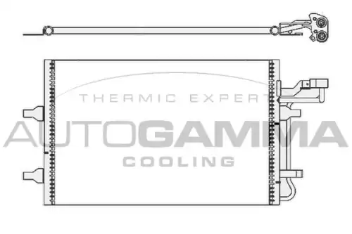 Конденсатор, кондиционер 105512 AUTOGAMMA